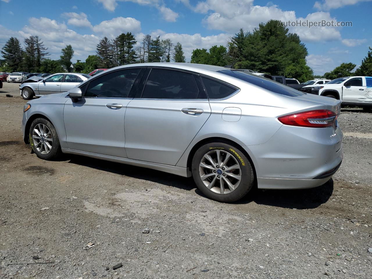 2017 Ford Fusion Se Silver vin: 3FA6P0HD7HR272589