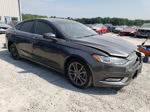 2017 Ford Fusion Se Gray vin: 3FA6P0HD7HR299808