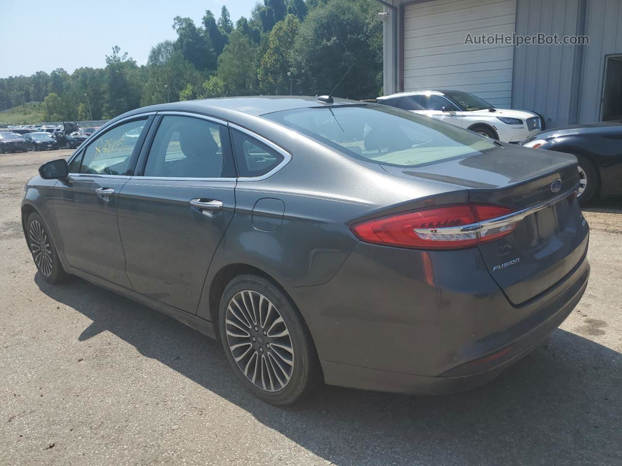 2017 Ford Fusion Se Серый vin: 3FA6P0HD7HR404427