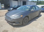 2017 Ford Fusion Se Gray vin: 3FA6P0HD7HR404427