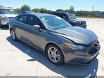 2018 Ford Fusion Se Gray vin: 3FA6P0HD7JR195860