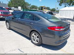 2018 Ford Fusion Se Gray vin: 3FA6P0HD7JR195860