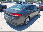 2018 Ford Fusion Se Gray vin: 3FA6P0HD7JR195860