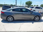 2018 Ford Fusion Se Gray vin: 3FA6P0HD7JR195860