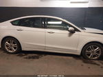 2018 Ford Fusion Se White vin: 3FA6P0HD7JR275725