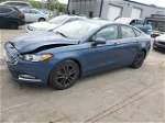 2018 Ford Fusion Se Blue vin: 3FA6P0HD7JR283498