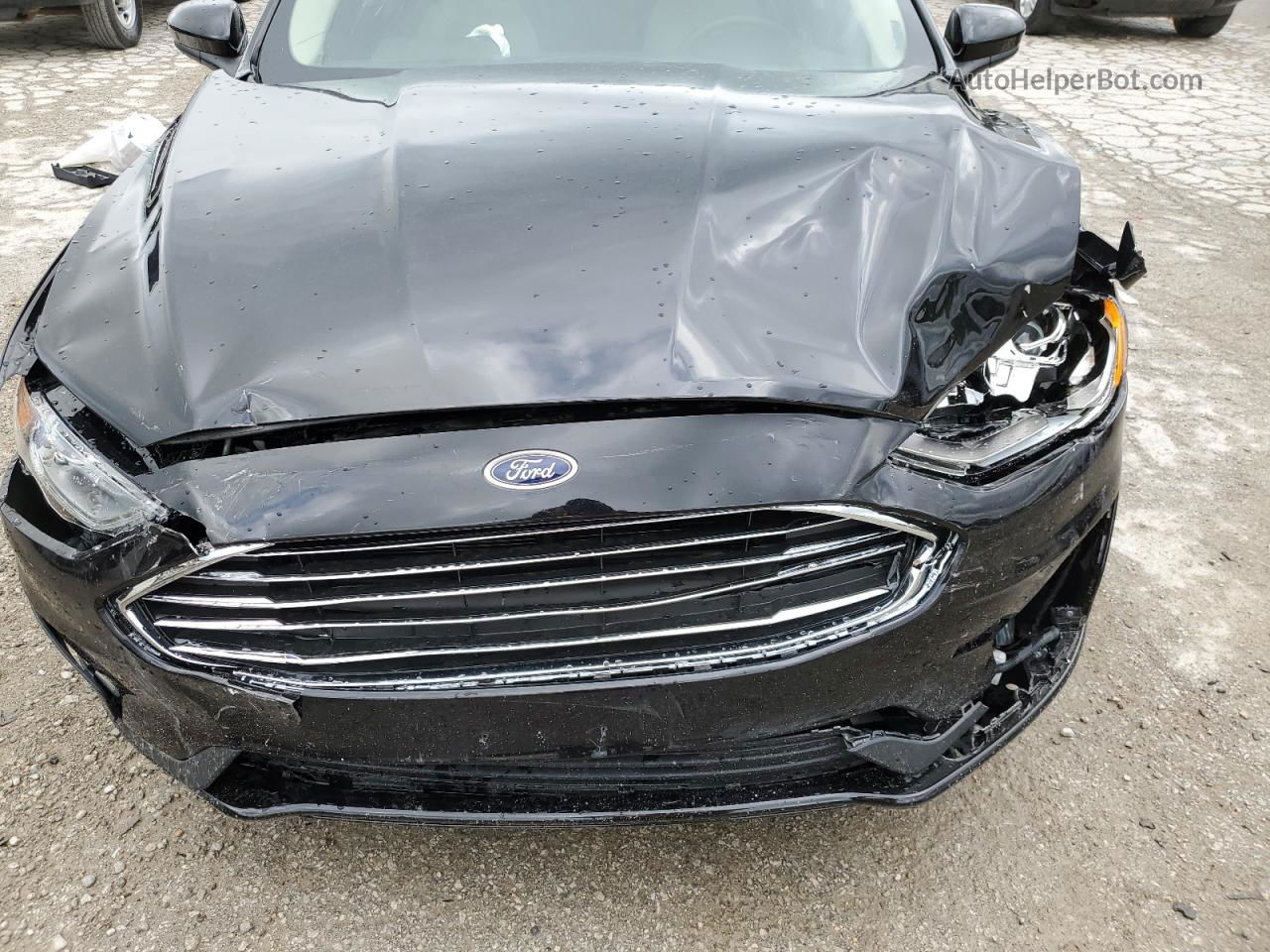 2019 Ford Fusion Se Черный vin: 3FA6P0HD7KR172452