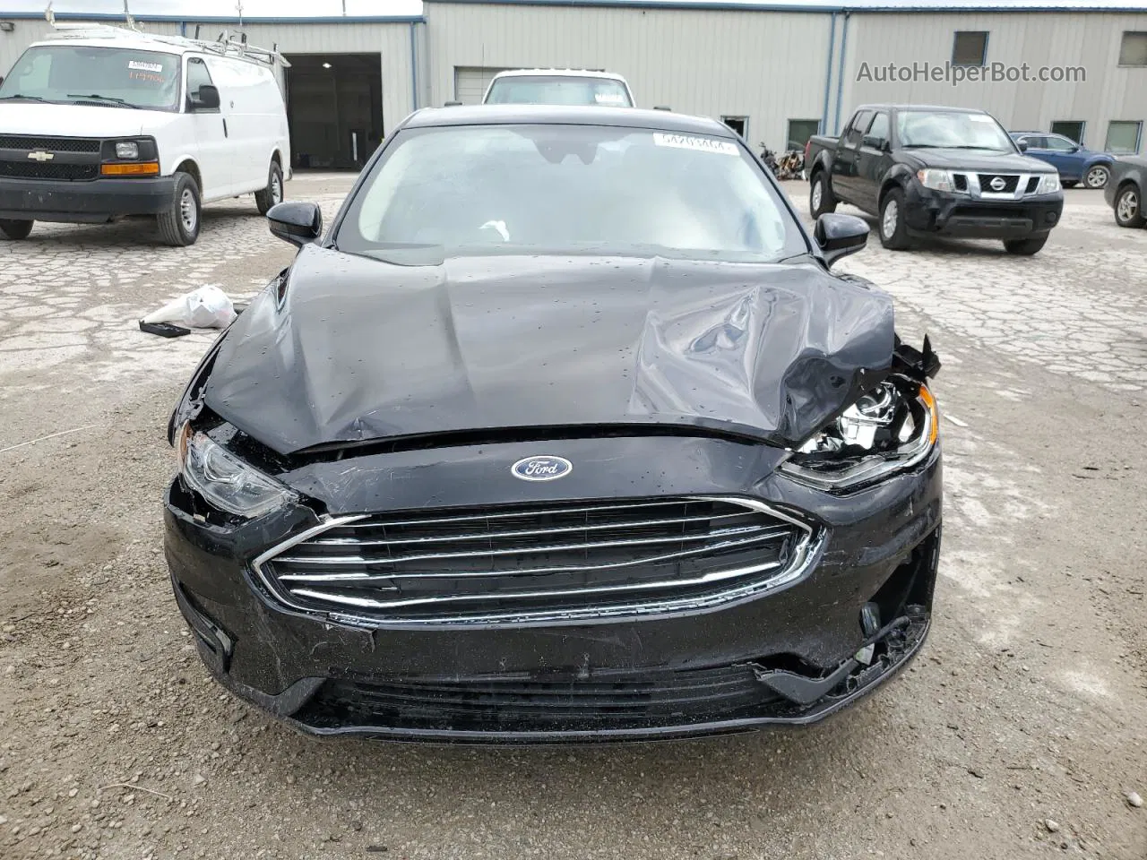 2019 Ford Fusion Se Black vin: 3FA6P0HD7KR172452