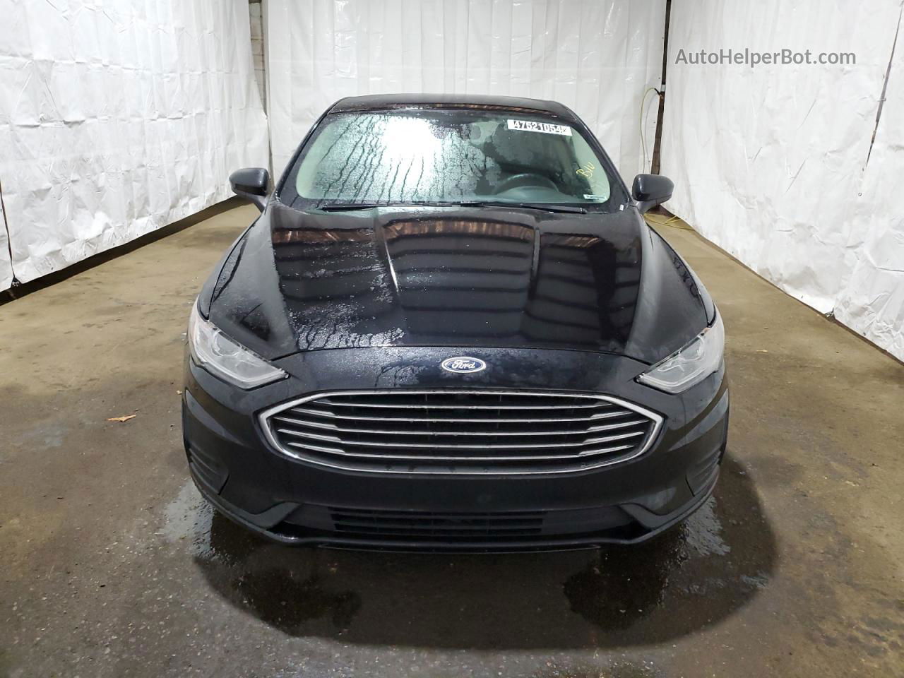 2019 Ford Fusion Se Black vin: 3FA6P0HD7KR203411