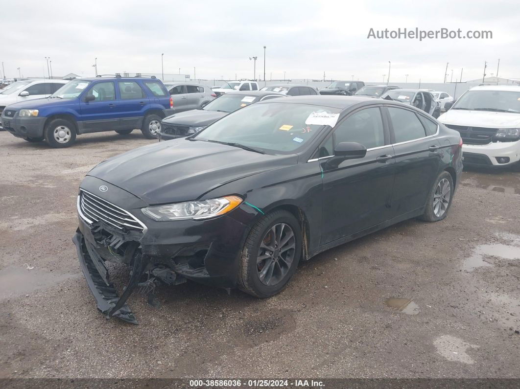 2019 Ford Fusion Se Black vin: 3FA6P0HD7KR282546