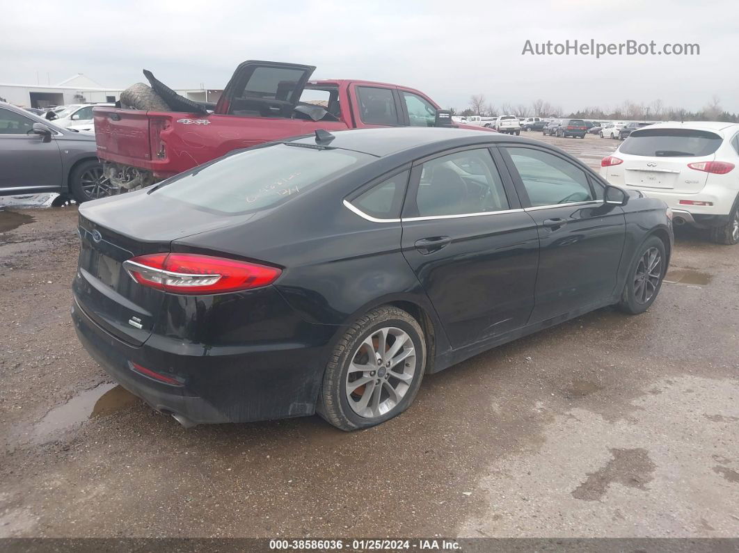 2019 Ford Fusion Se Black vin: 3FA6P0HD7KR282546