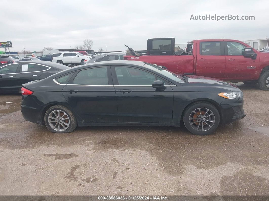 2019 Ford Fusion Se Black vin: 3FA6P0HD7KR282546