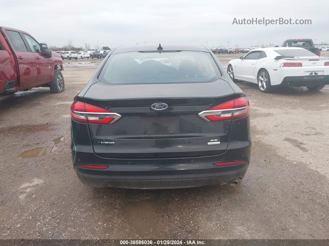 2019 Ford Fusion Se Black vin: 3FA6P0HD7KR282546