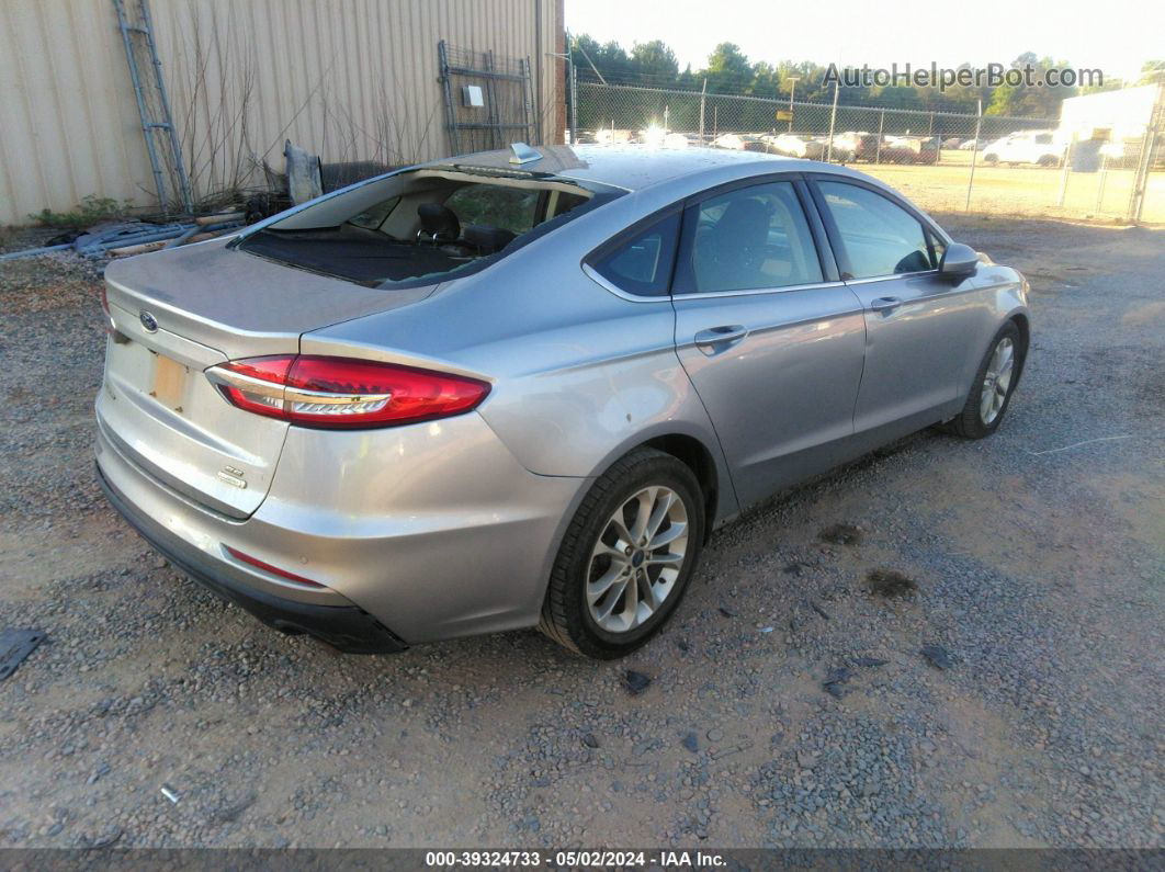 2020 Ford Fusion Se Silver vin: 3FA6P0HD7LR110597