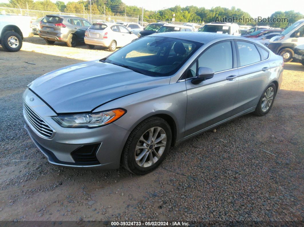 2020 Ford Fusion Se Silver vin: 3FA6P0HD7LR110597