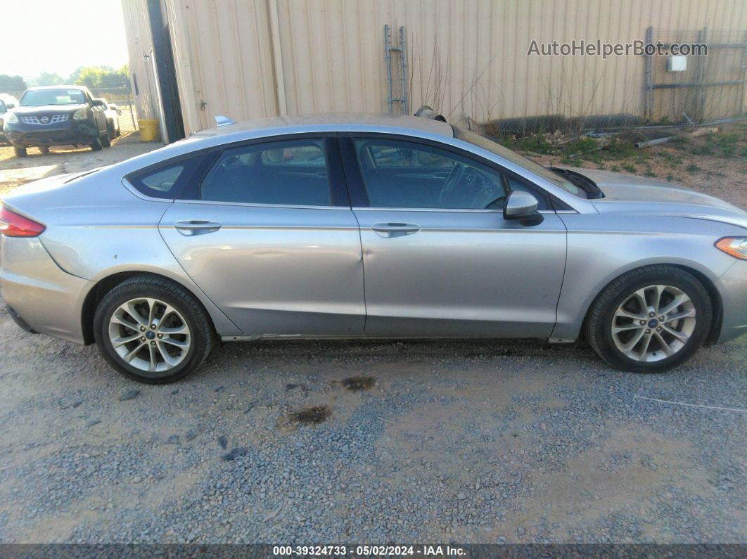 2020 Ford Fusion Se Silver vin: 3FA6P0HD7LR110597