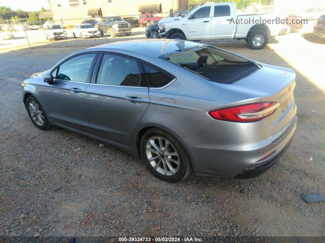 2020 Ford Fusion Se Silver vin: 3FA6P0HD7LR110597