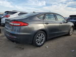 2020 Ford Fusion Se Gray vin: 3FA6P0HD7LR122989