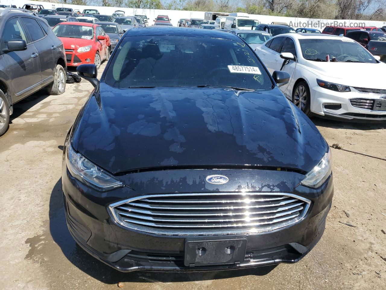 2020 Ford Fusion Se Черный vin: 3FA6P0HD7LR126430