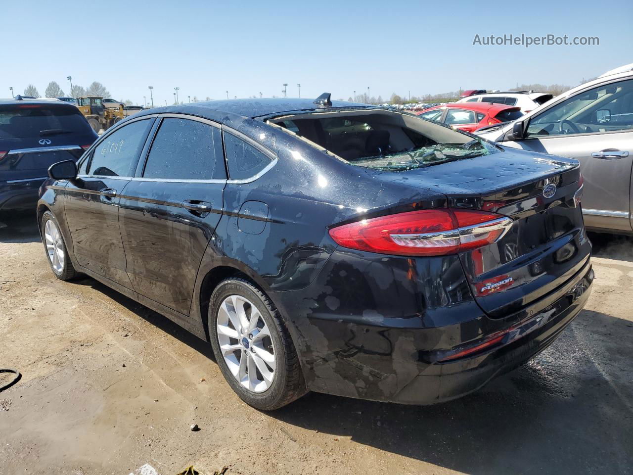 2020 Ford Fusion Se Black vin: 3FA6P0HD7LR126430