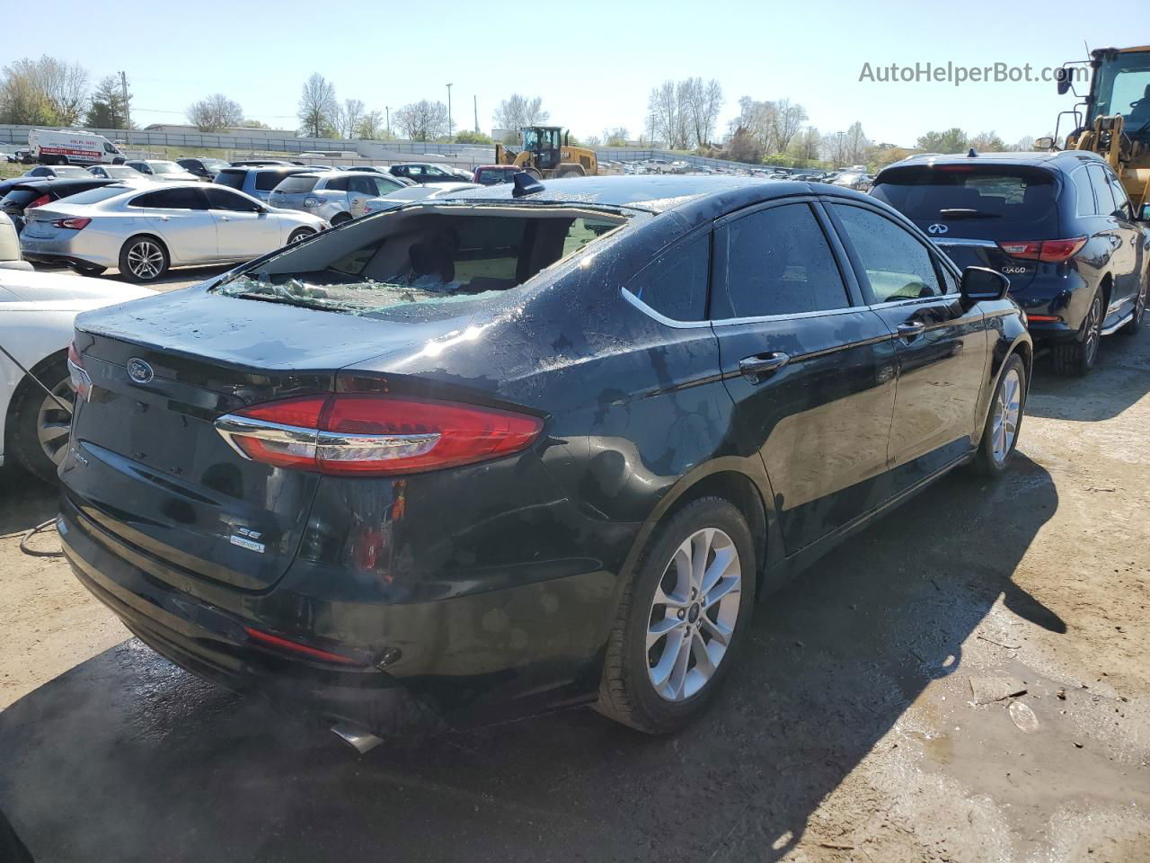 2020 Ford Fusion Se Black vin: 3FA6P0HD7LR126430