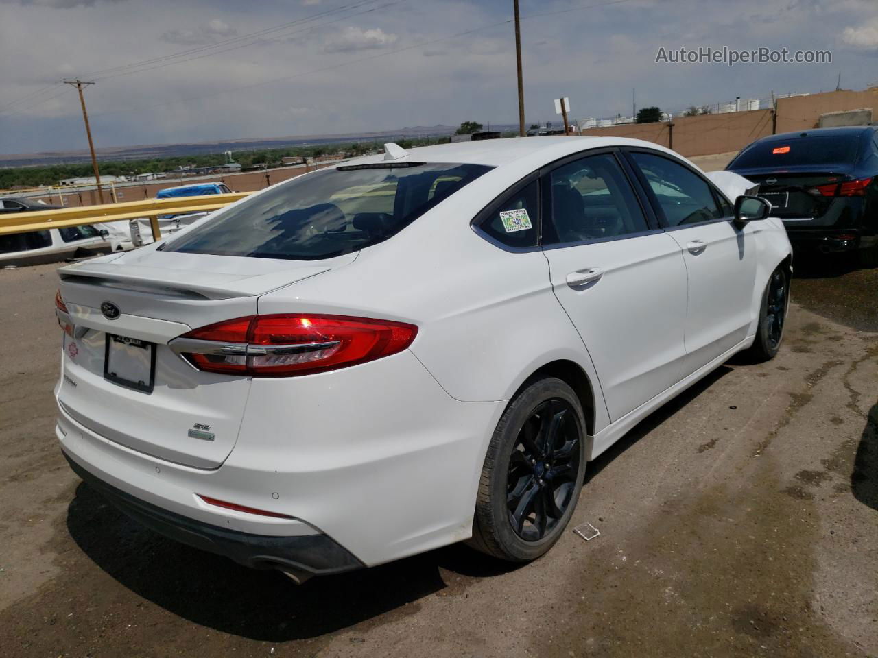 2020 Ford Fusion Se White vin: 3FA6P0HD7LR126802