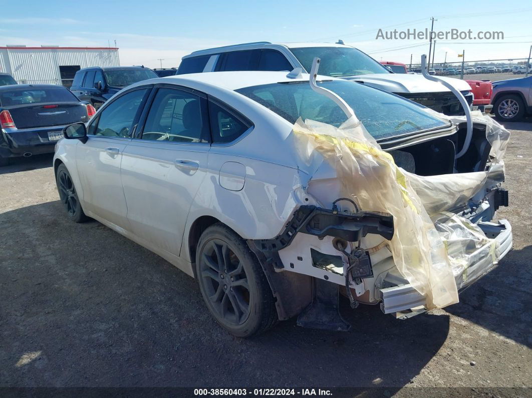 2020 Ford Fusion Se White vin: 3FA6P0HD7LR148248