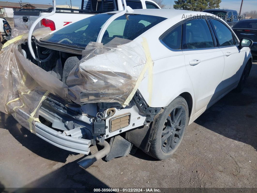 2020 Ford Fusion Se White vin: 3FA6P0HD7LR148248