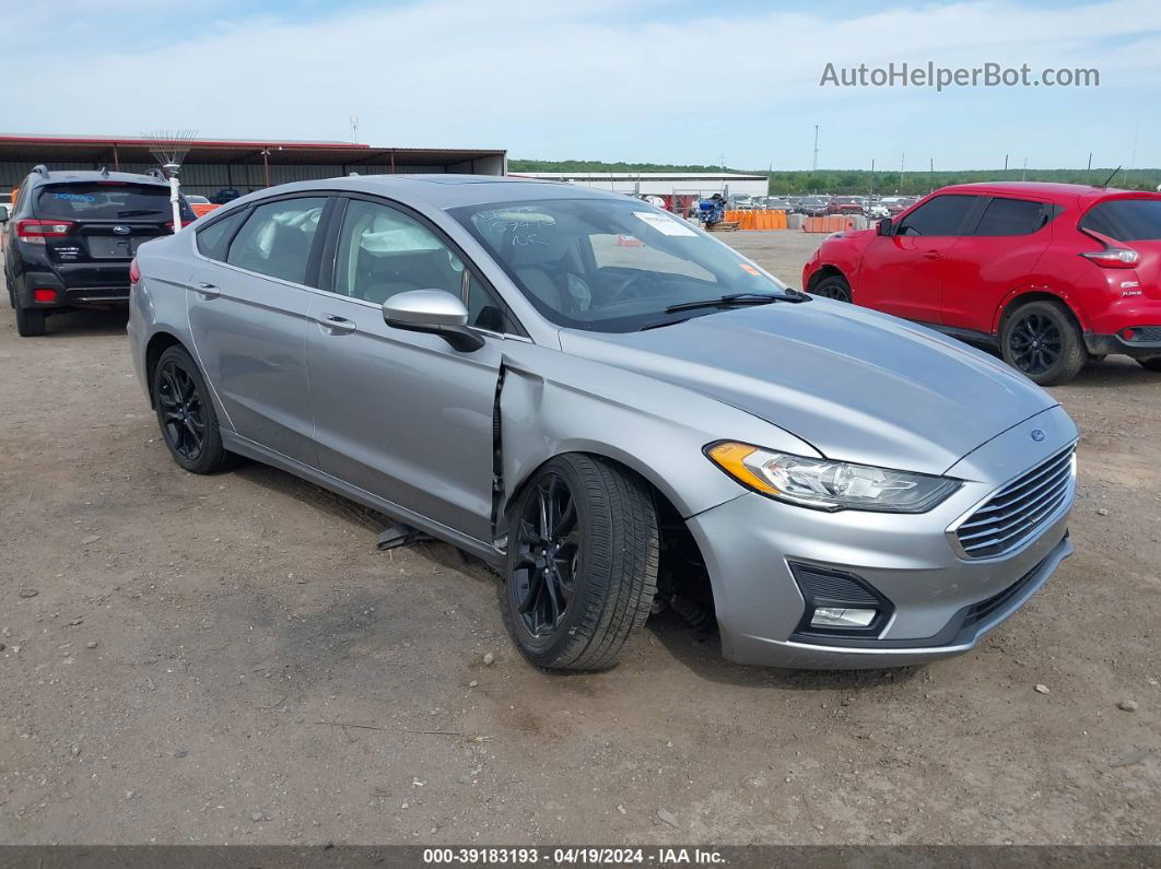 2020 Ford Fusion Se Silver vin: 3FA6P0HD7LR168967