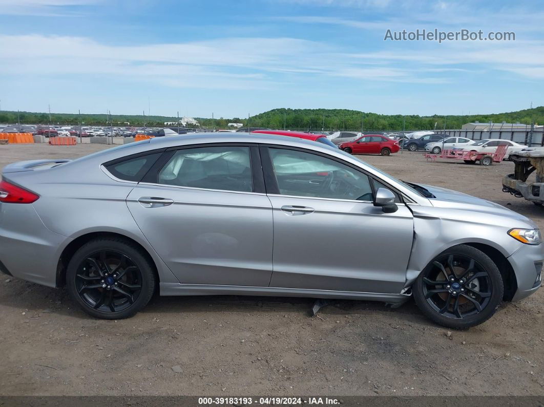 2020 Ford Fusion Se Silver vin: 3FA6P0HD7LR168967