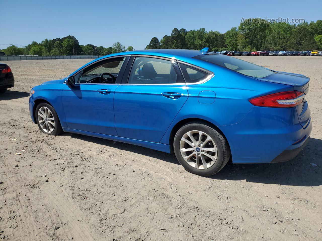 2020 Ford Fusion Se Blue vin: 3FA6P0HD7LR229735