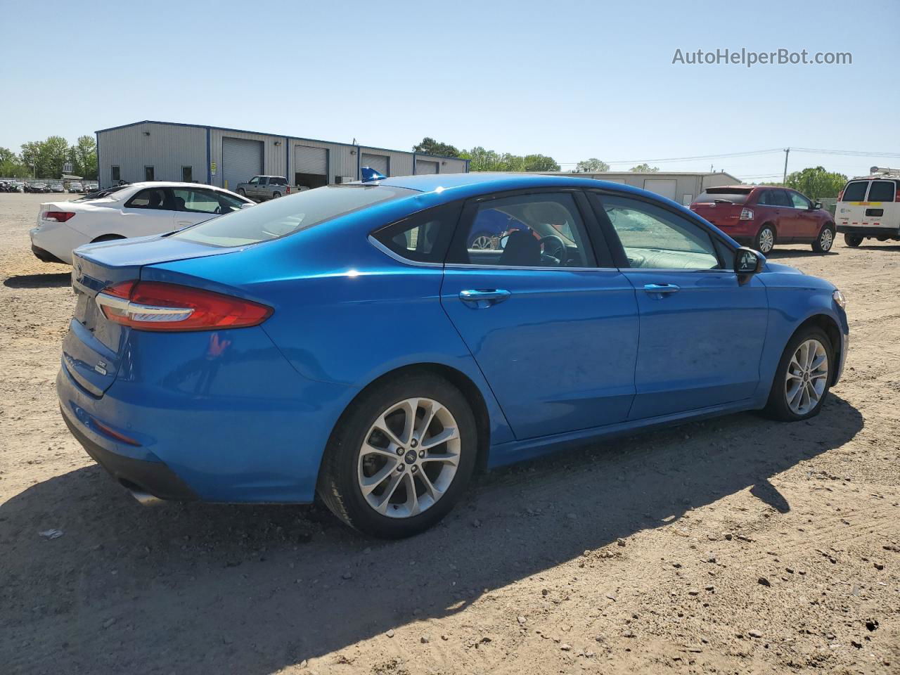 2020 Ford Fusion Se Blue vin: 3FA6P0HD7LR229735