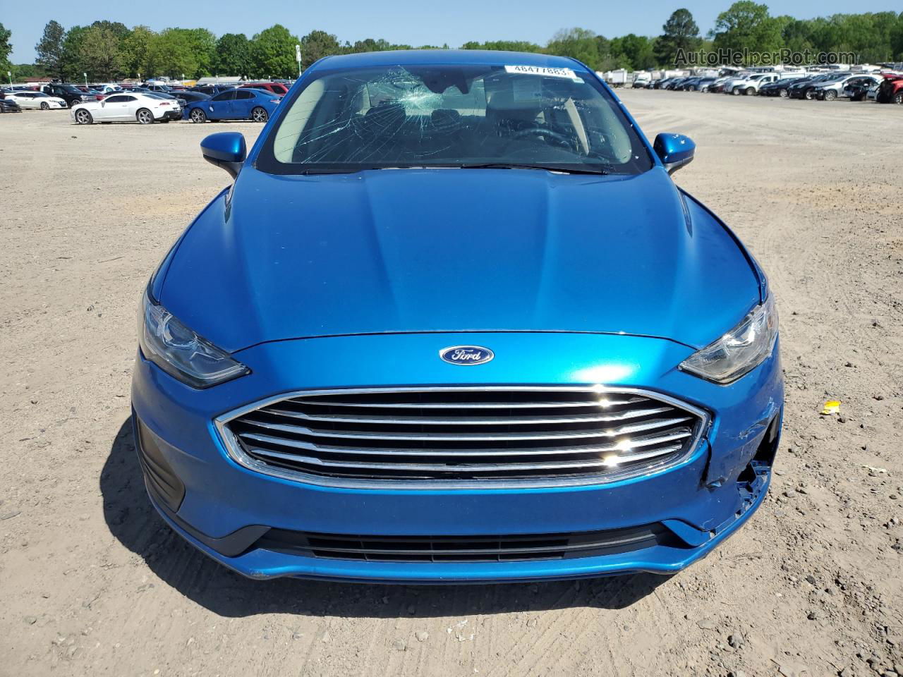 2020 Ford Fusion Se Blue vin: 3FA6P0HD7LR229735