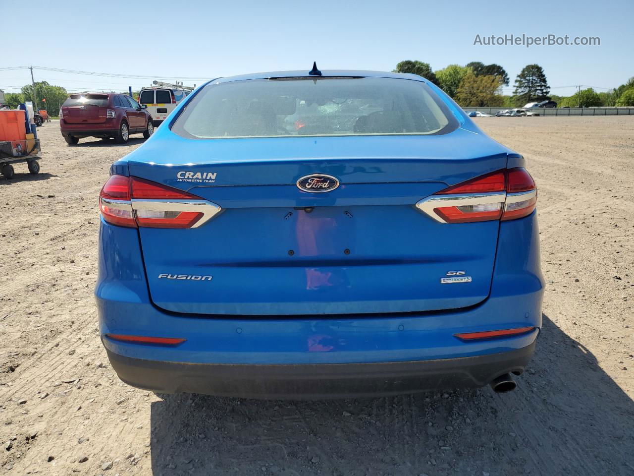 2020 Ford Fusion Se Blue vin: 3FA6P0HD7LR229735