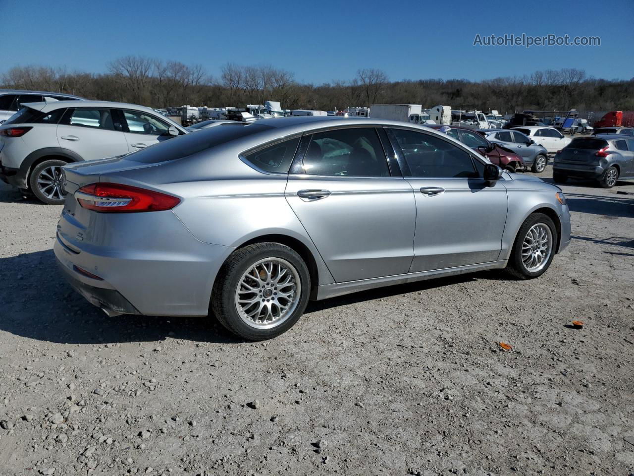 2020 Ford Fusion Se Silver vin: 3FA6P0HD7LR234935