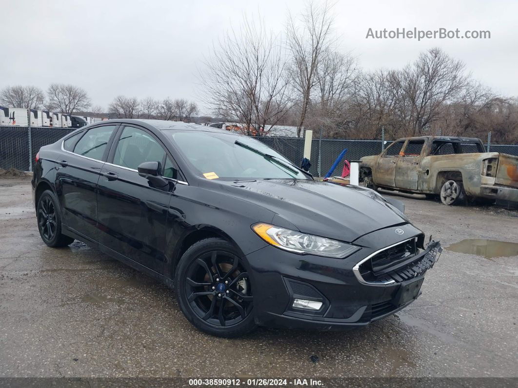 2020 Ford Fusion Se Black vin: 3FA6P0HD7LR254909