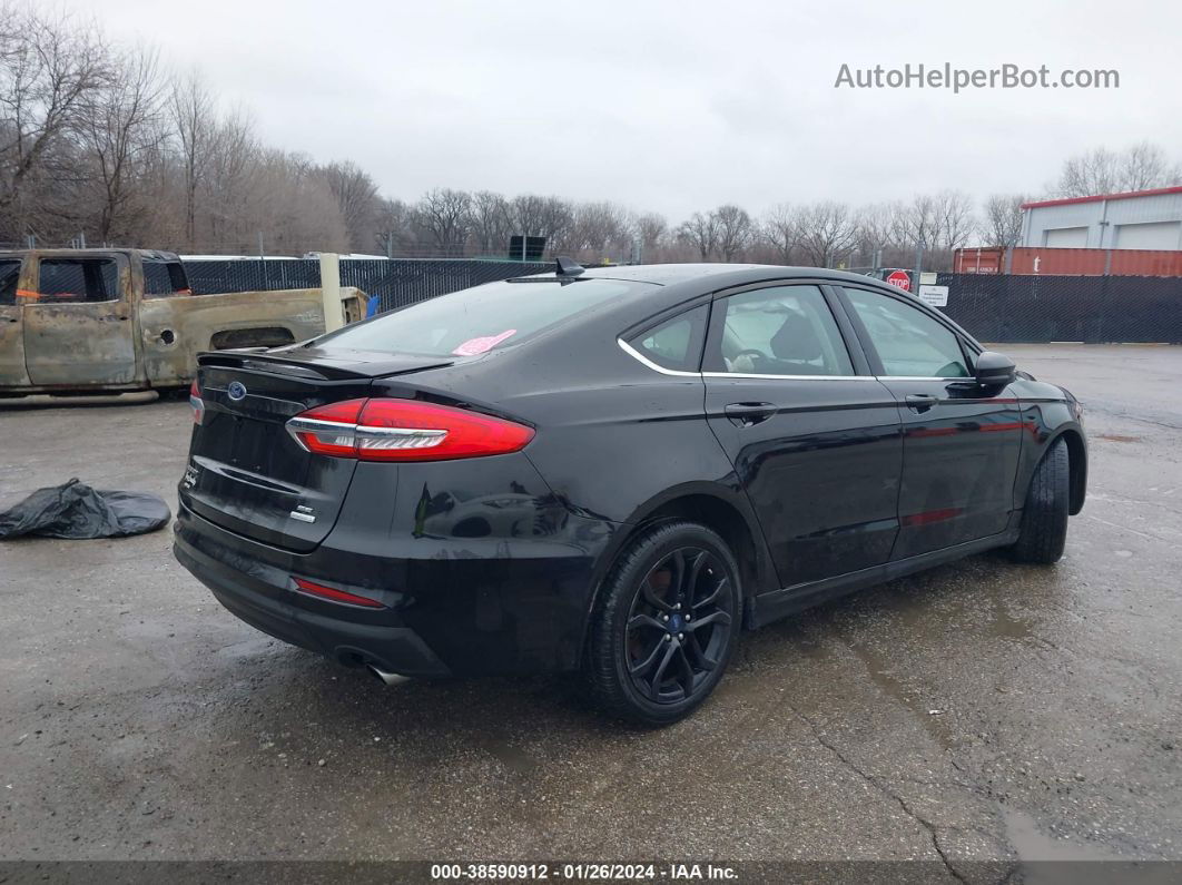 2020 Ford Fusion Se Black vin: 3FA6P0HD7LR254909