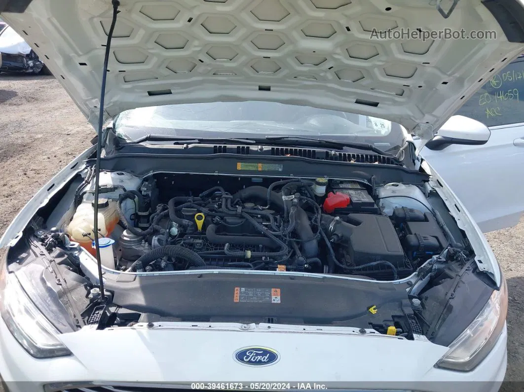 2020 Ford Fusion Se White vin: 3FA6P0HD7LR261844