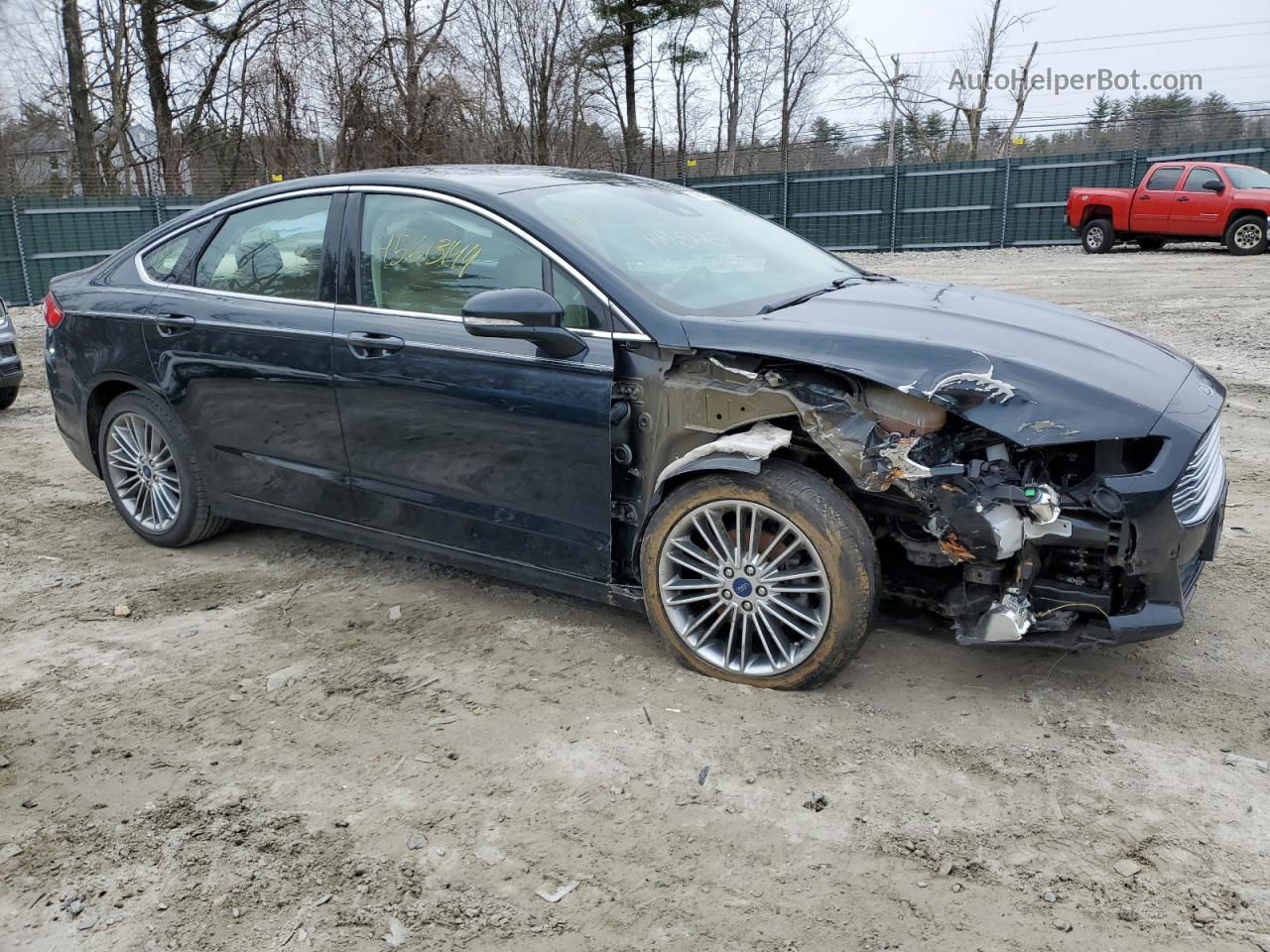 2014 Ford Fusion Se Black vin: 3FA6P0HD8ER107680