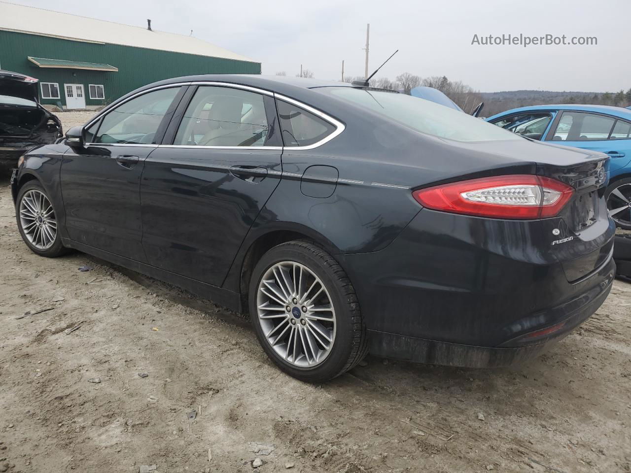 2014 Ford Fusion Se Black vin: 3FA6P0HD8ER107680