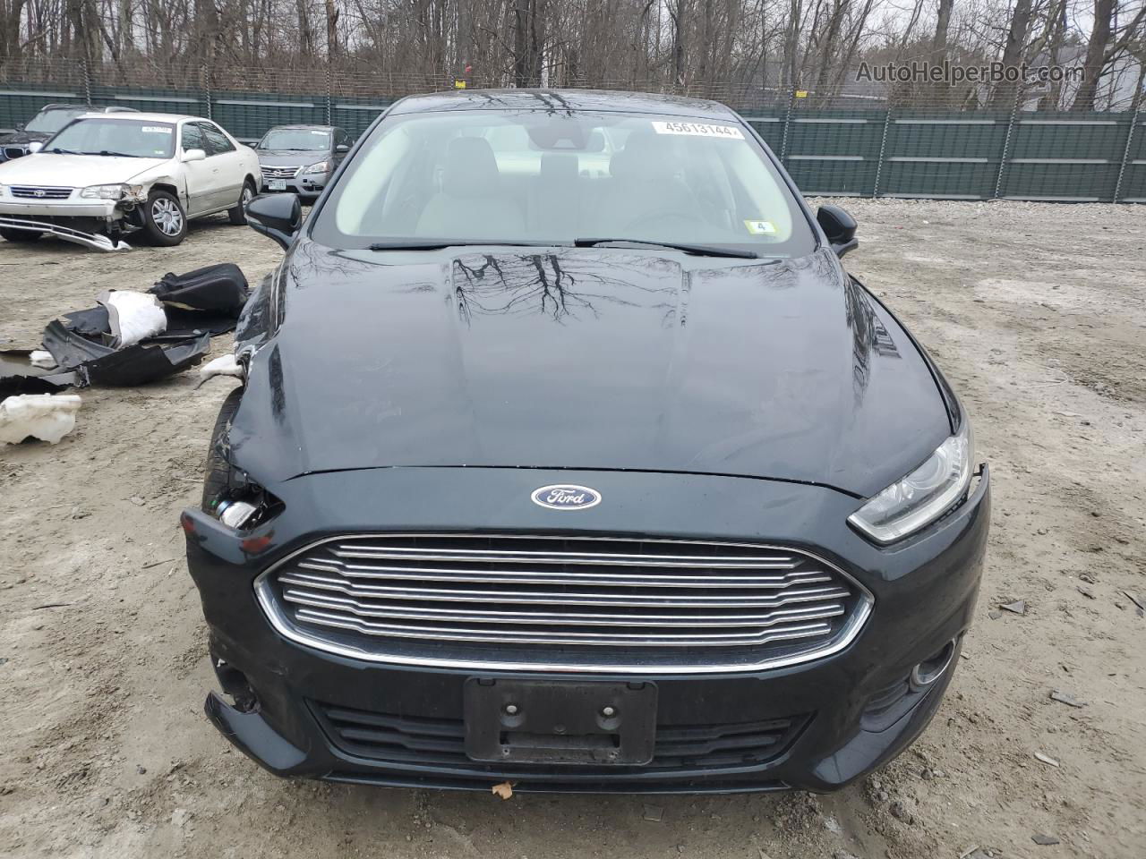 2014 Ford Fusion Se Black vin: 3FA6P0HD8ER107680