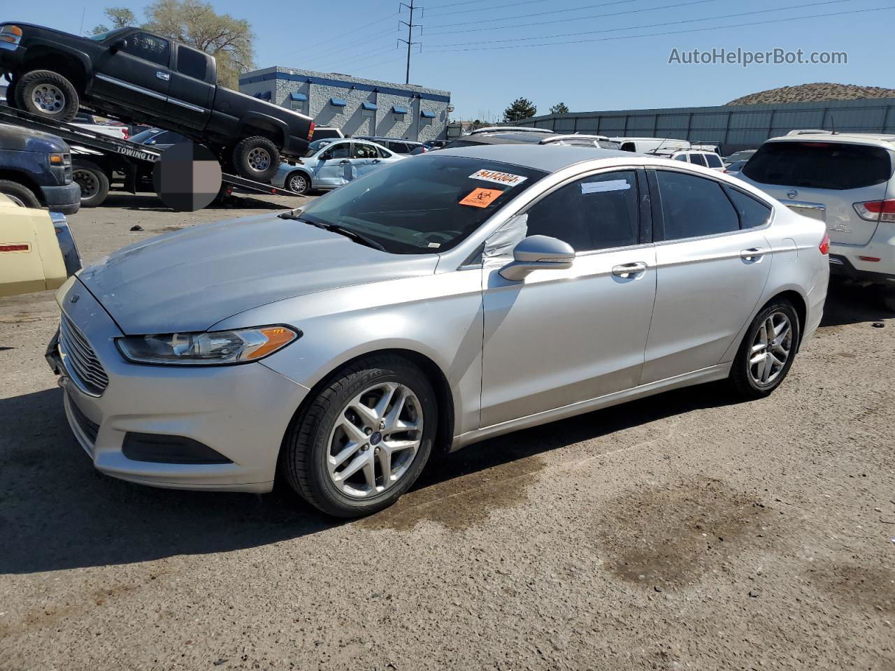 2014 Ford Fusion Se Silver vin: 3FA6P0HD8ER121790