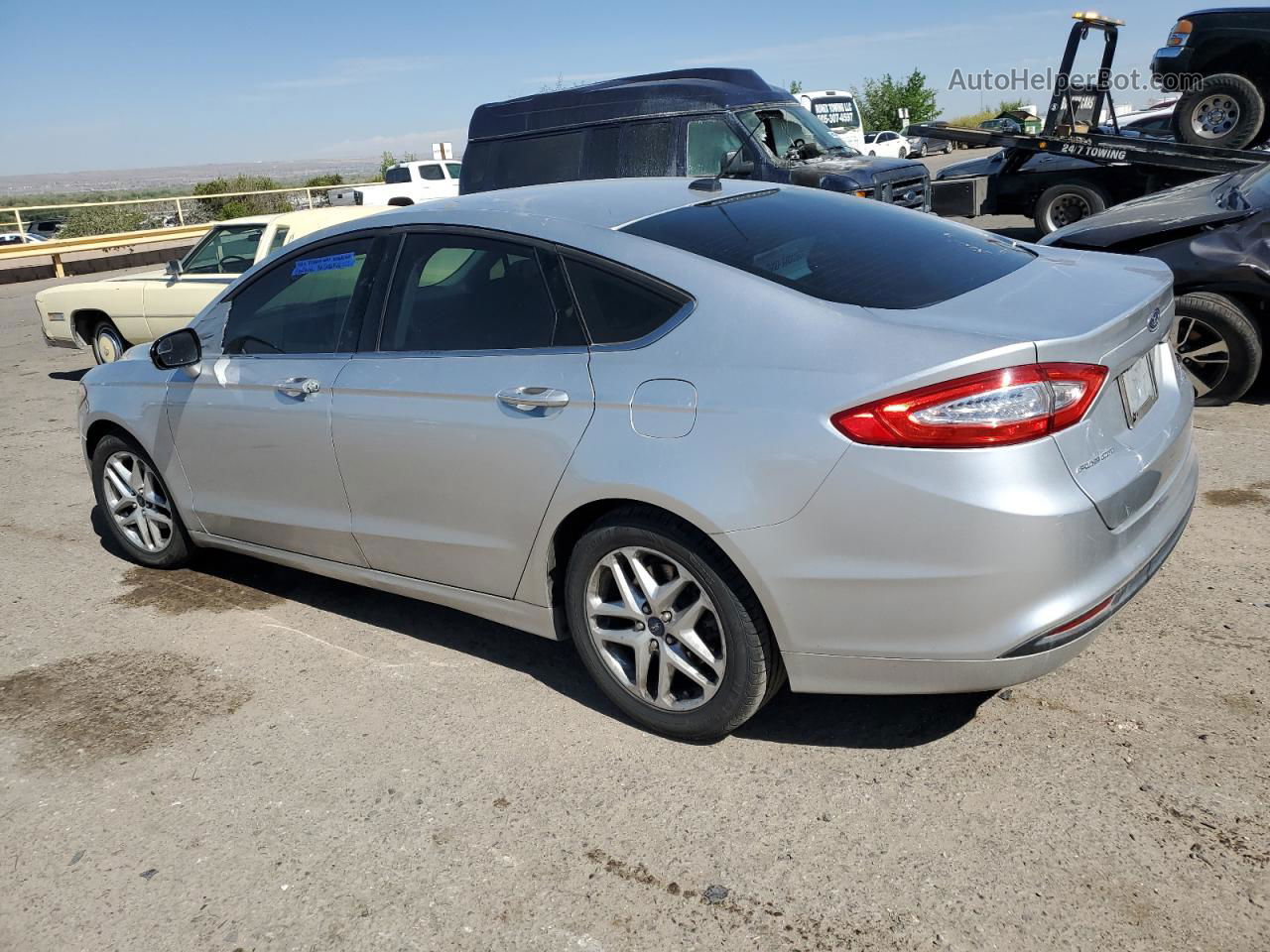 2014 Ford Fusion Se Silver vin: 3FA6P0HD8ER121790