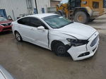 2014 Ford Fusion Se White vin: 3FA6P0HD8ER130148