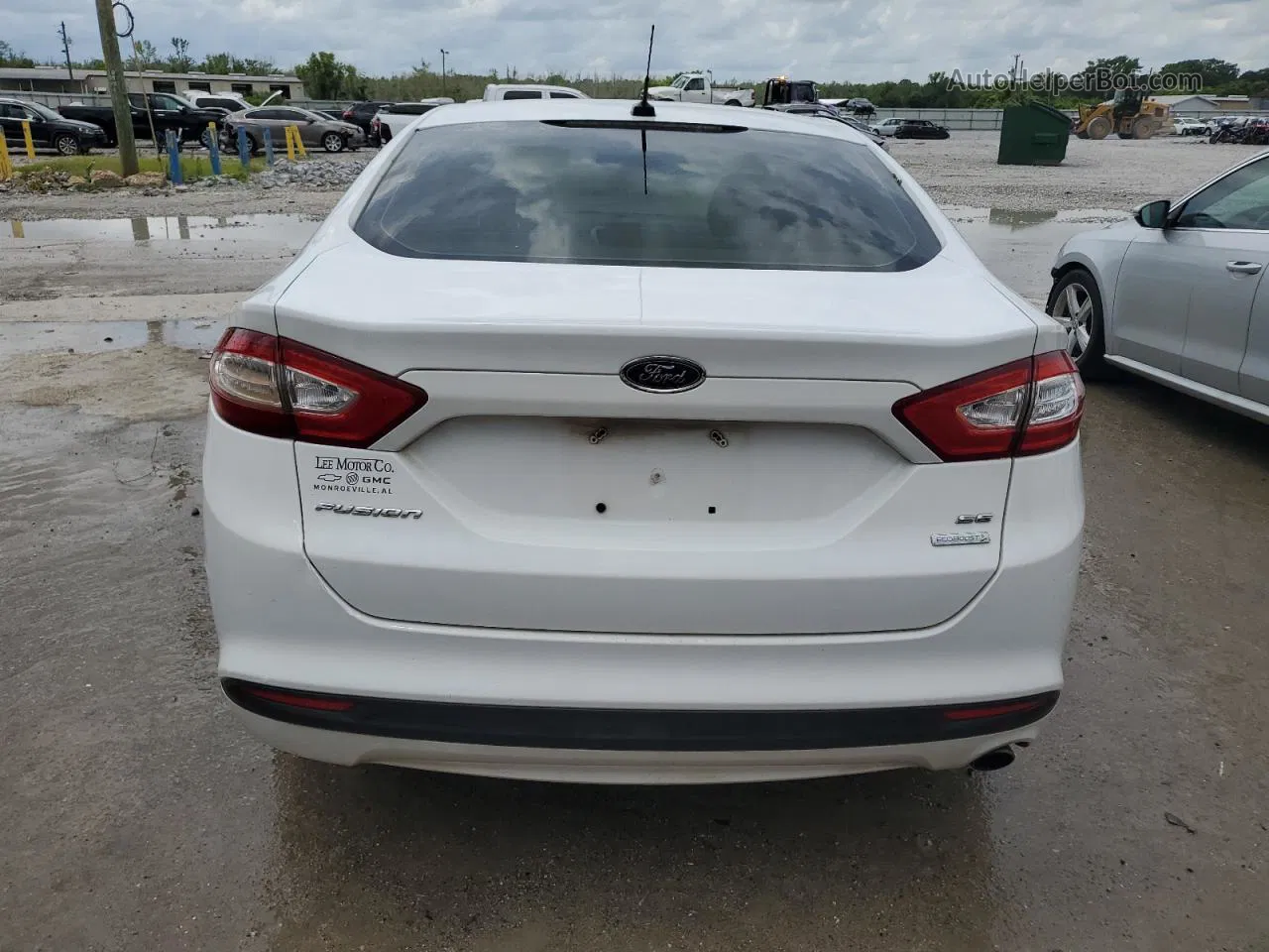 2014 Ford Fusion Se White vin: 3FA6P0HD8ER130148