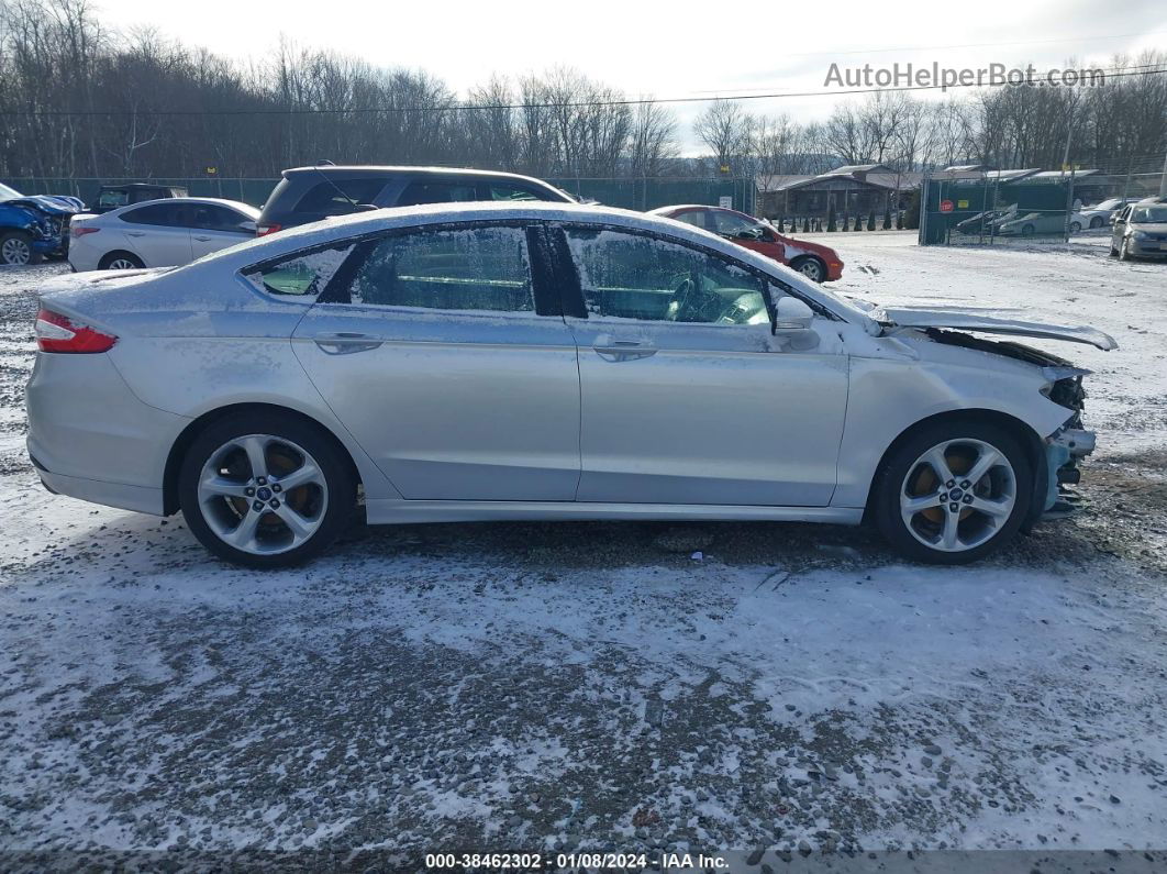 2014 Ford Fusion Se Silver vin: 3FA6P0HD8ER141103