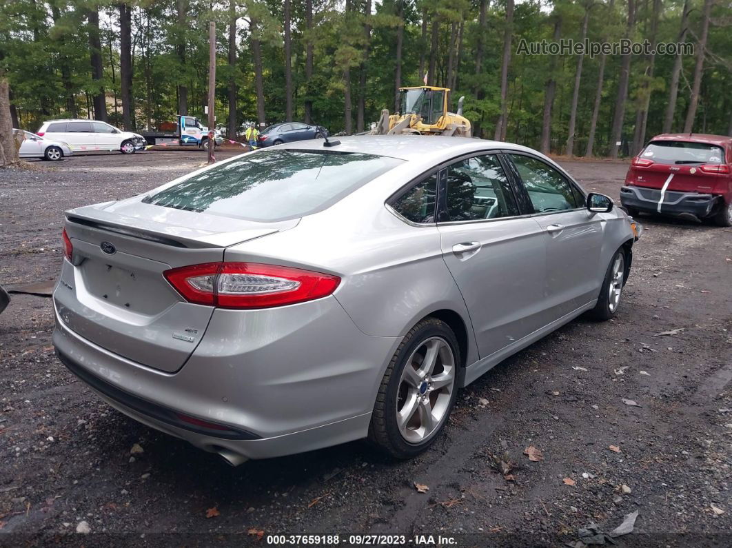 2014 Ford Fusion Se Серебряный vin: 3FA6P0HD8ER162341