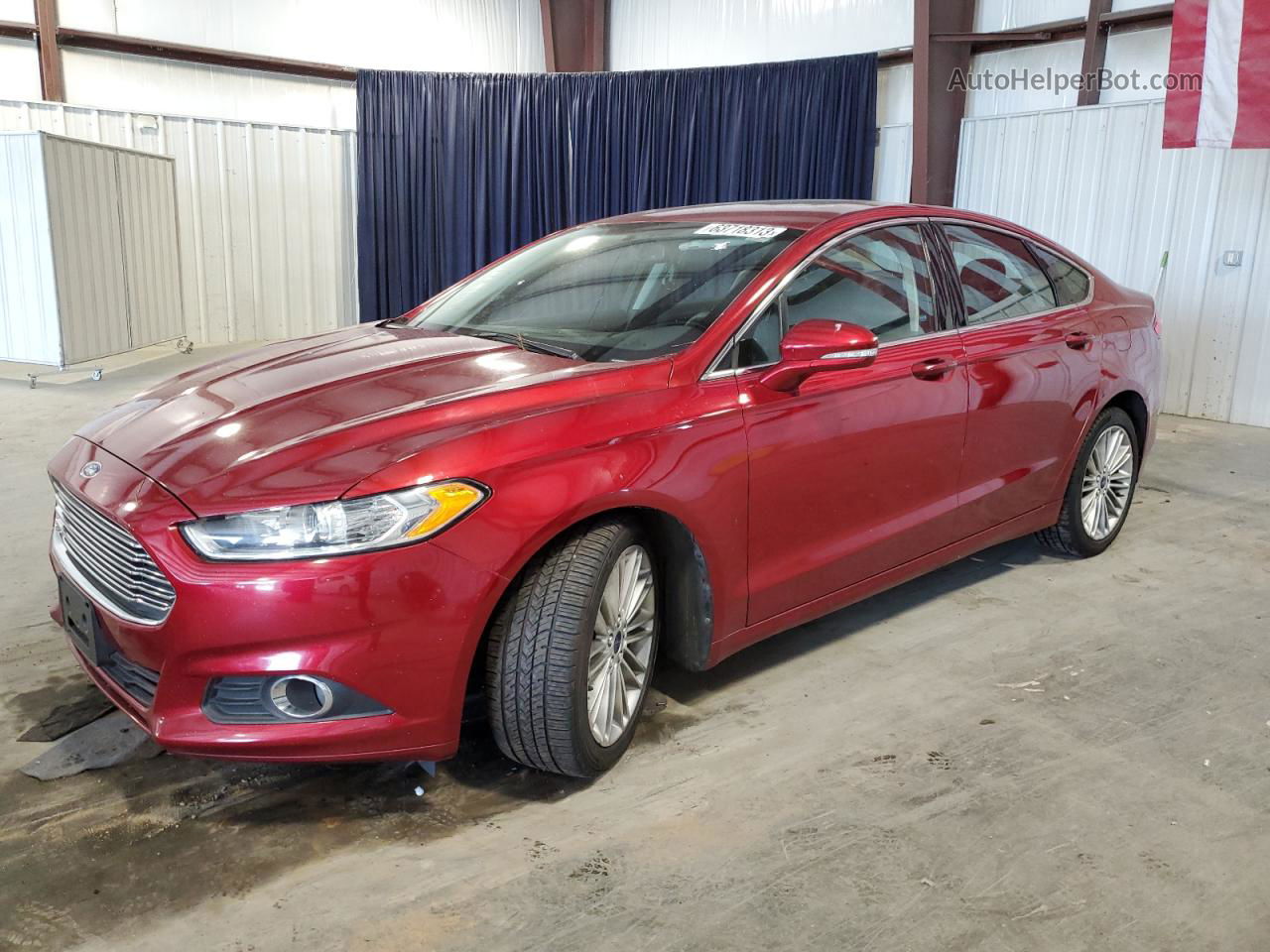 2014 Ford Fusion Se Red vin: 3FA6P0HD8ER178104