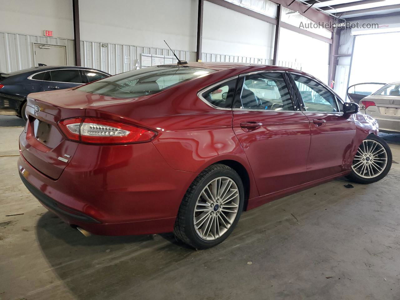 2014 Ford Fusion Se Red vin: 3FA6P0HD8ER178104