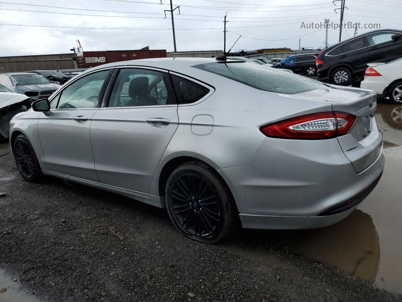 2014 Ford Fusion Se Silver vin: 3FA6P0HD8ER288537